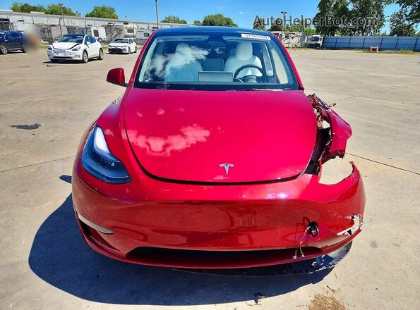 7SAYGDED3SF234979 2025 TESLA MODEL Red წინა ხედი