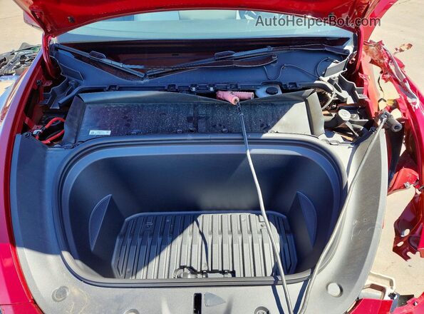7SAYGDED3SF234979 2025 TESLA MODEL Red უკანა სალონის ხედი