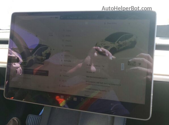 7SAYGDED3SF318655 2025 TESLA MODEL Черный Вид щитка приборов
