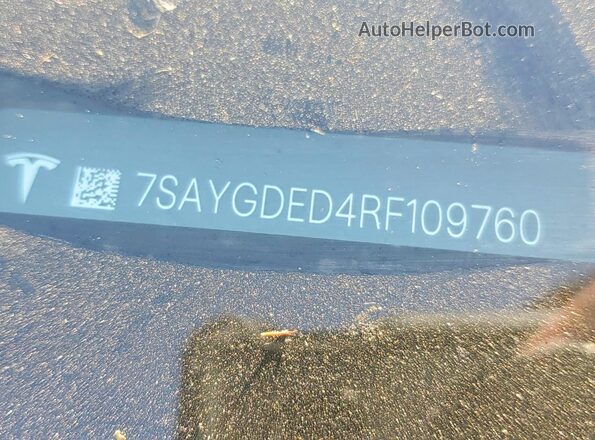 7SAYGDED4RF109760 2024 TESLA MODEL Black Vista del compartimento del motor