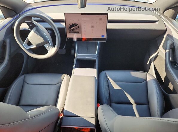 7SAYGDED4TF583506 2026 TESLA MODEL White Առջևի վահանակի տեսք