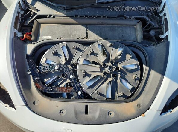 7SAYGDED5PF923140 2023 TESLA MODEL Белый Вид задней части салона