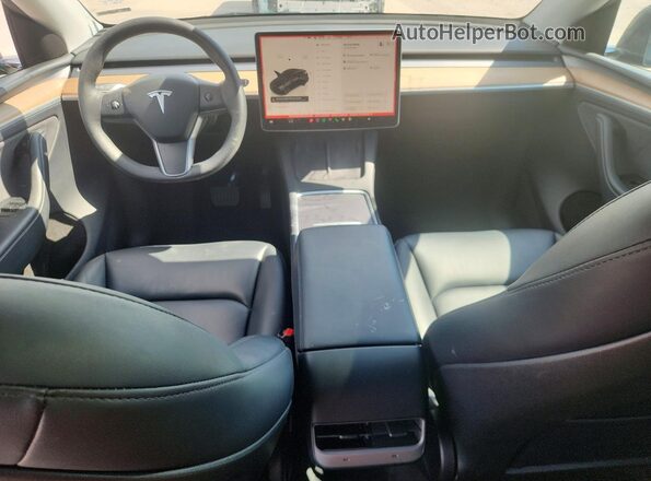 7SAYGDED5SA343599 2025 TESLA MODEL Черный Вид панели приборов