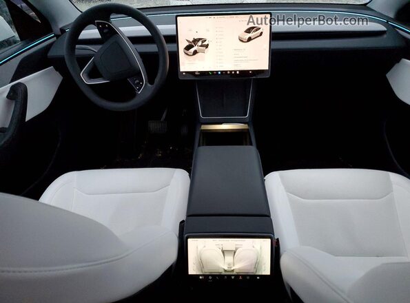 7SAYGDED5TA419498 2026 TESLA MODEL White Dashboard view