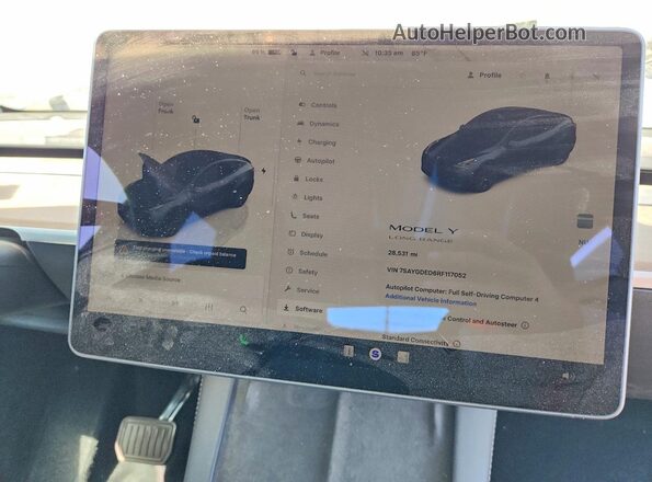 7SAYGDED6RF117052 2024 TESLA MODEL Угольный Вид щитка приборов