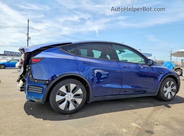 7SAYGDED7PF964885 2023 TESLA MODEL Синий Задняя правая четверть