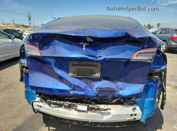 7SAYGDED7PF964885 2023 TESLA MODEL Синий Вид сзади