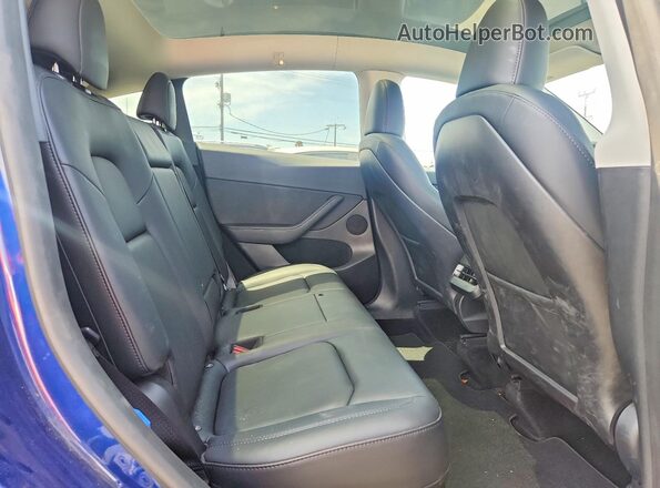 7SAYGDED7PF964885 2023 TESLA MODEL Синий Вид задней части салона