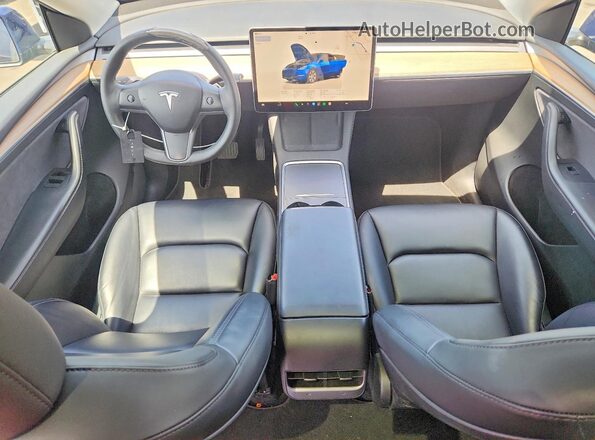 7SAYGDED7PF964885 2023 TESLA MODEL Синий Вид панели приборов