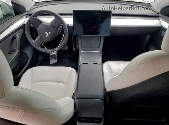 7SAYGDED7SF216131 2025 TESLA MODEL White Widok deski rozdzielczej