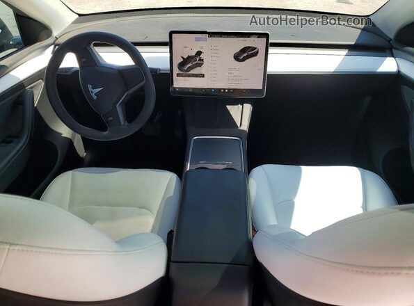 7SAYGDED8SF231401 2025 TESLA MODEL Белый Вид панели приборов