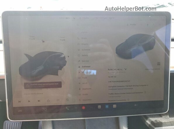 7SAYGDED8SF231737 2025 TESLA MODEL Черный Вид щитка приборов