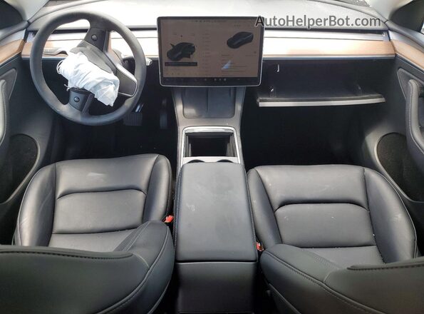 7SAYGDED8SF231737 2025 TESLA MODEL Черный Вид панели приборов