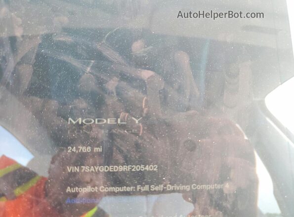 7SAYGDED9RF205402 2024 TESLA MODEL Black ხელსაწყოთა პანელის ხედი