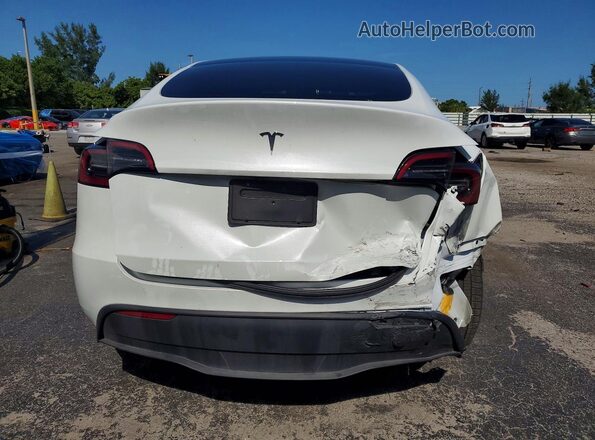 7SAYGDED9SA377402 2025 TESLA MODEL White Widok z tyłu