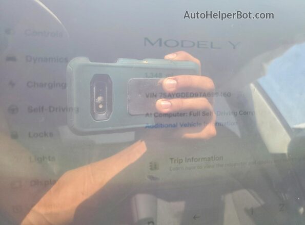 7SAYGDED9TA699460 2026 TESLA MODEL Серый Вид щитка приборов