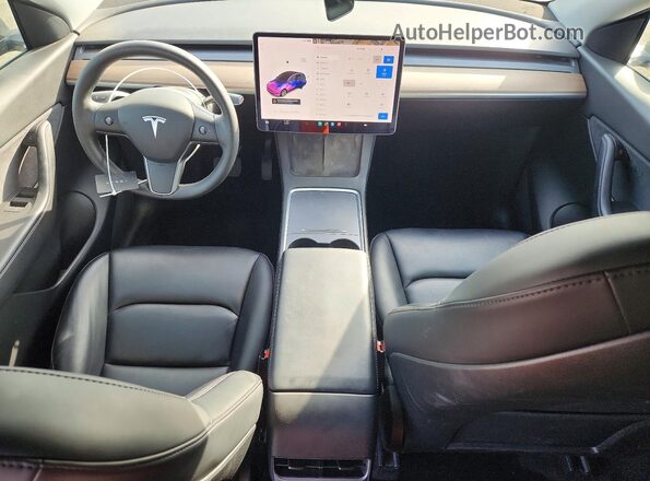 7SAYGDEE0NF338598 2022 TESLA MODEL Угольный Вид панели приборов