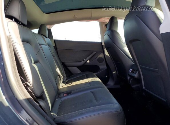 7SAYGDEE0PA030475 2023 TESLA MODEL Charcoal უკანა სავარძლების ხედი