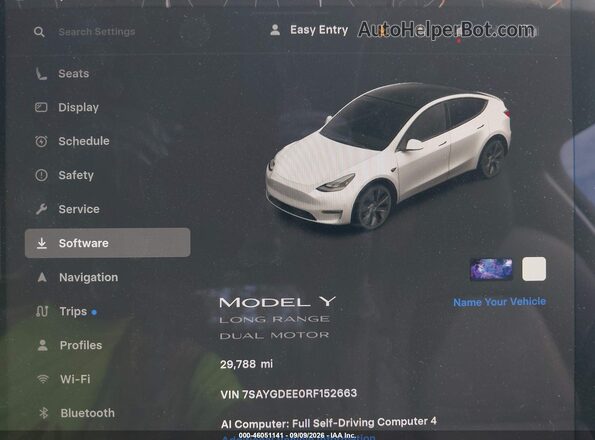 7SAYGDEE0RF152663 2024 TESLA MODEL Y Белый 