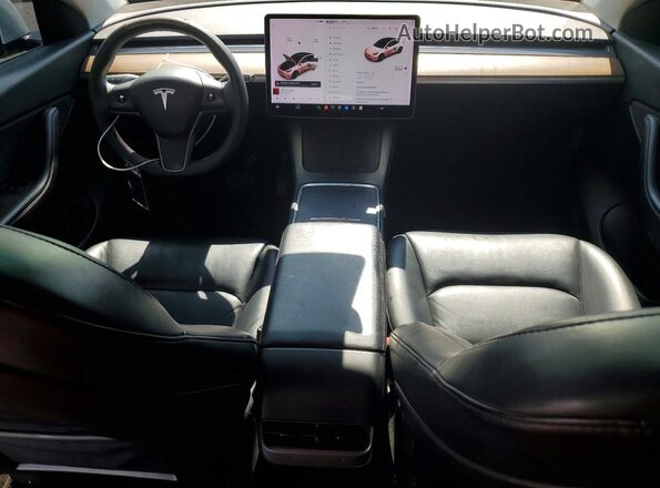 7SAYGDEE1NF307103 2022 TESLA MODEL Белый Вид панели приборов