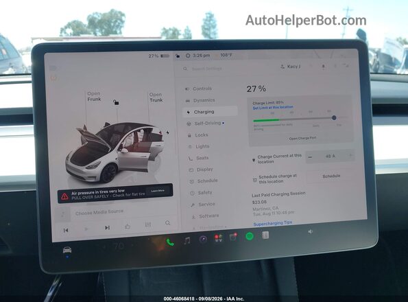 7SAYGDEE1PF751648 2023 TESLA MODEL Y White 