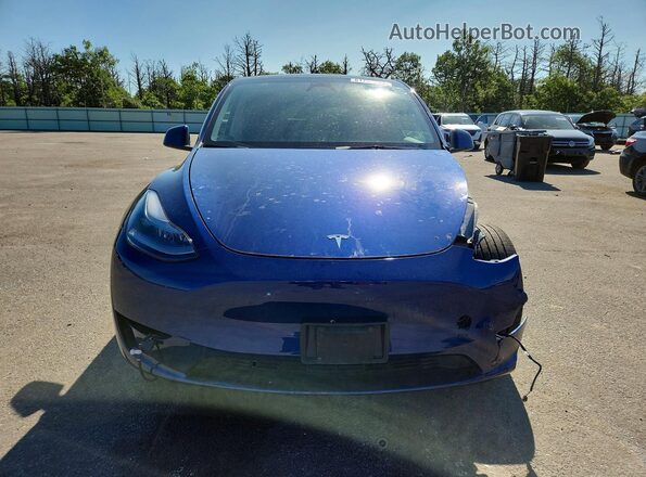 7SAYGDEE1PF835307 2023 TESLA MODEL Blue Front view
