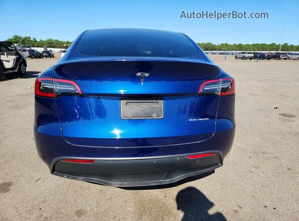 7SAYGDEE1PF835307 2023 TESLA MODEL Blue Rear view