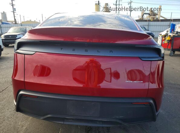 7SAYGDEE1TF570205 2026 TESLA MODEL Burgundy Հետևի տեսք
