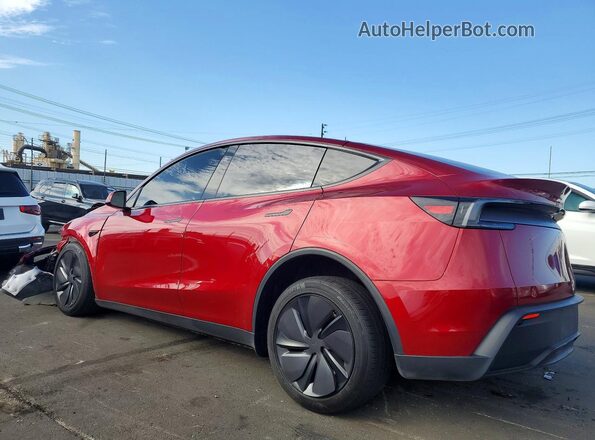 7SAYGDEE1TF570205 2026 TESLA MODEL Burgundy Հետևի ձախ