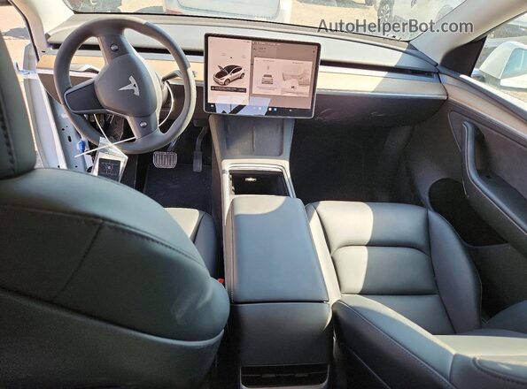 7SAYGDEE2PA113521 2023 TESLA MODEL White Вид панелі приладів