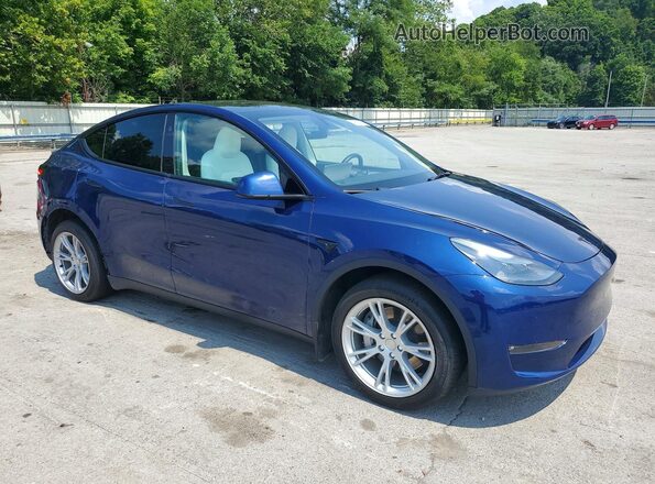 7SAYGDEE2PF857929 2023 TESLA MODEL Синий Передняя правая четверть