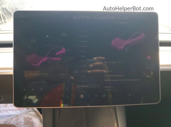 7SAYGDEE2RA243575 2024 TESLA MODEL Угольный Вид щитка приборов