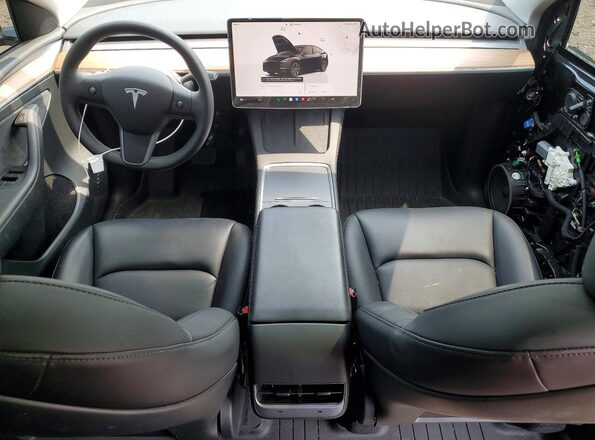 7SAYGDEE2SF291800 2025 TESLA MODEL Black Առջևի վահանակի տեսք