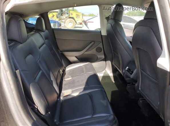 7SAYGDEE3NF348039 2022 TESLA MODEL Gray უკანა სავარძლების ხედი