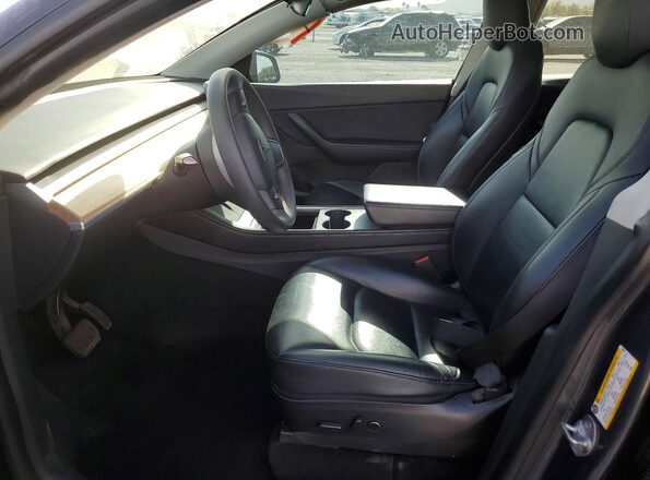 7SAYGDEE3NF348039 2022 TESLA MODEL Gray წინა სალონის ხედი