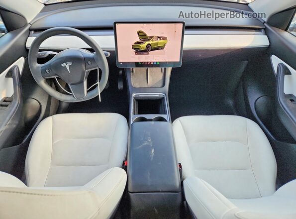 7SAYGDEE3NF354472 2022 TESLA MODEL White Вид панелі приладів