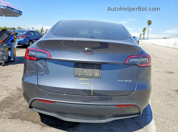 7SAYGDEE3NF424066 2022 TESLA MODEL Gray უკანა ხედი