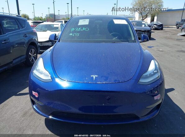 7SAYGDEE3PA094011 2023 TESLA MODEL Y Blue Սալոնի հետևի տեսք