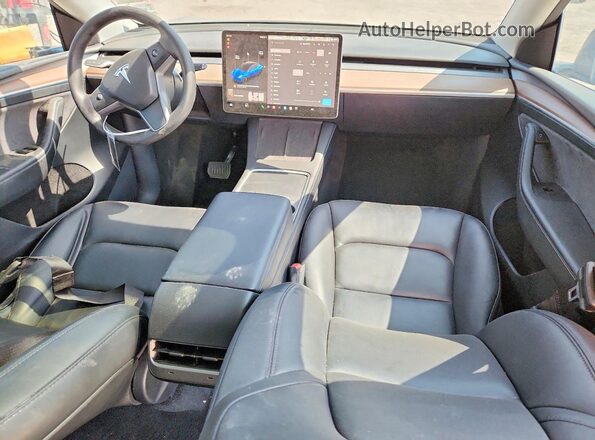 7SAYGDEE3RF068448 2024 TESLA MODEL Синий Вид панели приборов