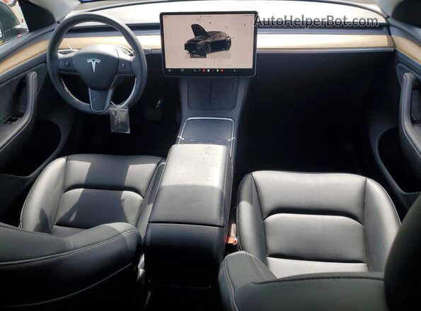 7SAYGDEE3SA353492 2025 TESLA MODEL Black წინა პანელის ხედი