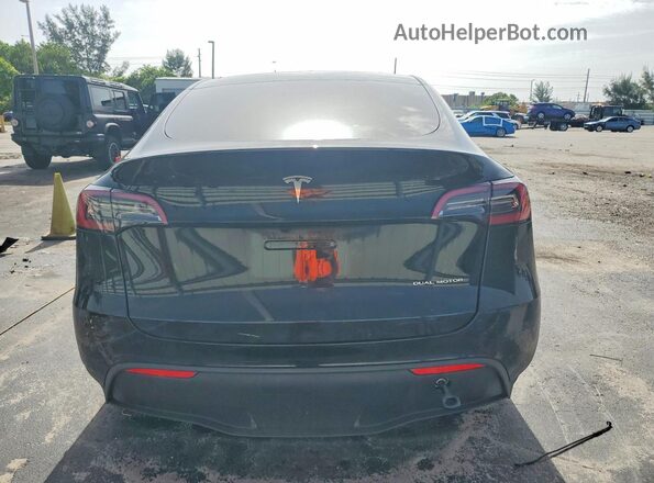 7SAYGDEE3SA353492 2025 TESLA MODEL Black უკანა ხედი