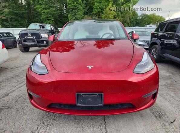 7SAYGDEE3SF257106 2025 TESLA MODEL Красный Вид спереди
