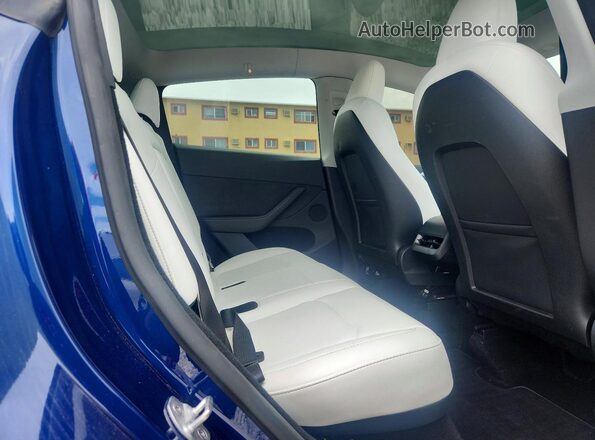 7SAYGDEE4PA147508 2023 TESLA MODEL Blue Հետևի նստատեղերի տեսք