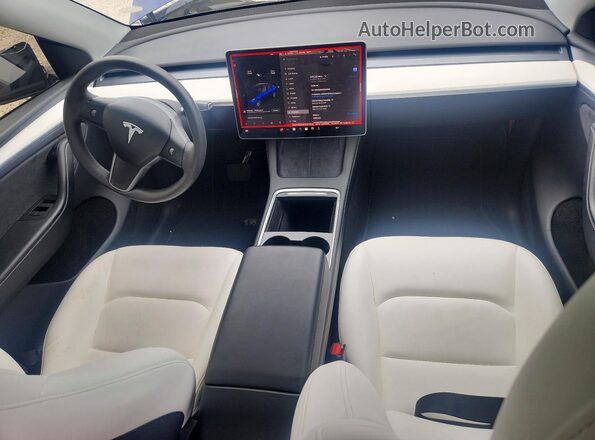 7SAYGDEE4PA147508 2023 TESLA MODEL Blue Առջևի վահանակի տեսք