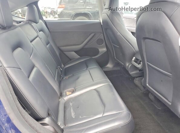7SAYGDEE4PF862825 2023 TESLA MODEL Blue უკანა სავარძლების ხედი