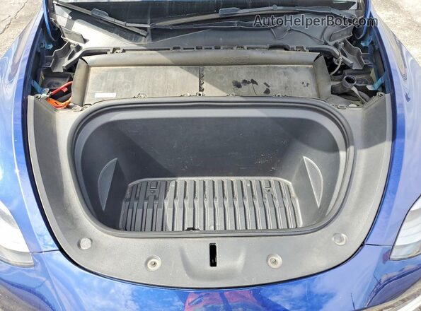7SAYGDEE4PF862825 2023 TESLA MODEL Blue უკანა სალონის ხედი