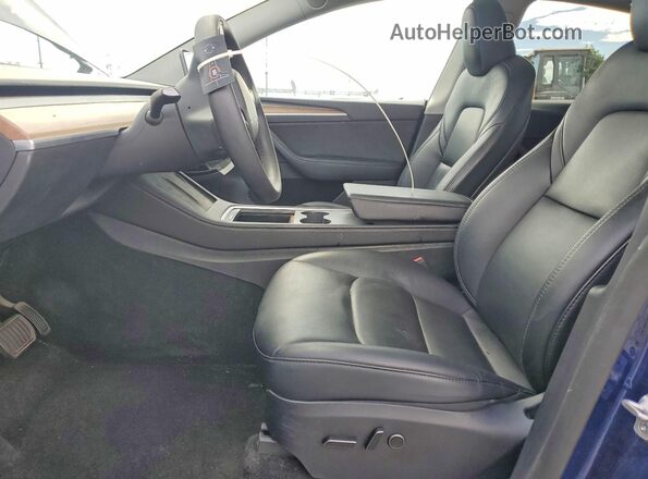 7SAYGDEE4PF862825 2023 TESLA MODEL Blue წინა სალონის ხედი