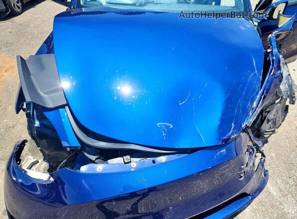 7SAYGDEE4RA236031 2024 TESLA MODEL Blue უკანა სალონის ხედი