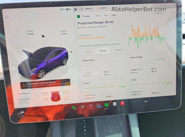 7SAYGDEE4RA283348 2024 TESLA MODEL Blue ხელსაწყოთა პანელის ხედი