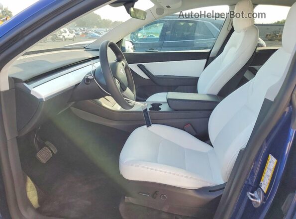 7SAYGDEE5NF419001 2022 TESLA MODEL Blue Front interior view